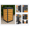 ZABUDOWA ŚMIETNIKOWA 1x120L kolor DREWNO